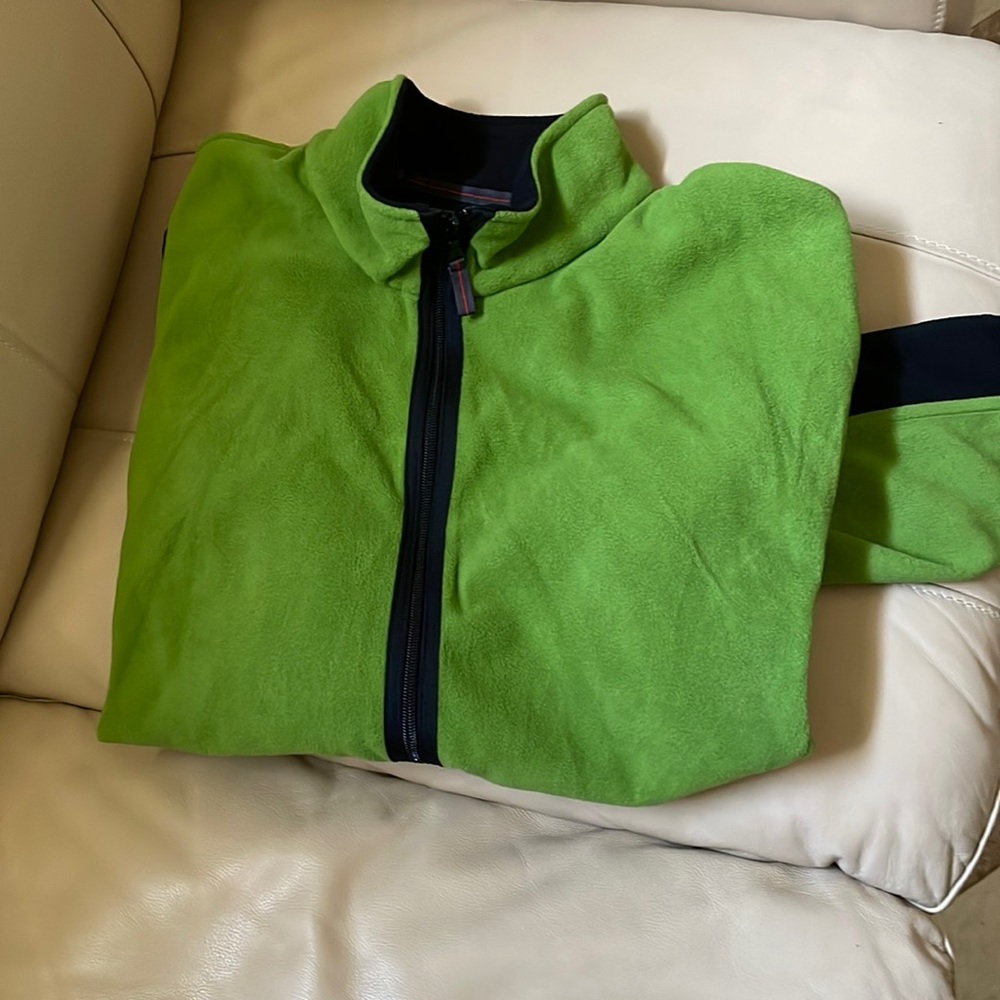 ST. JOHN’S BAY ENDURANCE FLEECE LARGE CELADON COLOR BLOCK